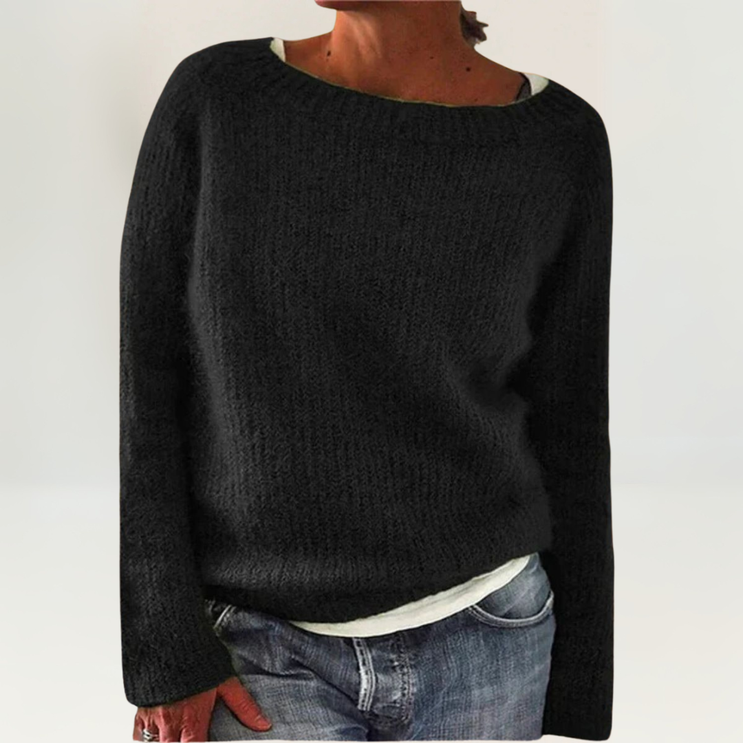 Pull orange Danoir Paris Suzy, confortable et élégant, avec coupe moderne et tissu doux, parfait pour un style chic et décontracté.