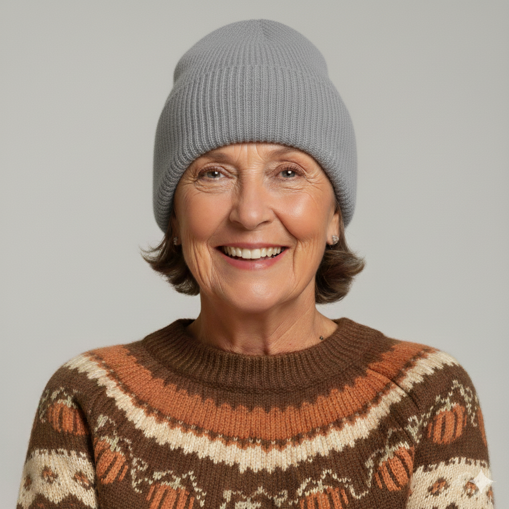 Chapeau en laine doux Susan de Danoir Paris, taille unique, avec bandelette élégante, porté sur une mannequin.