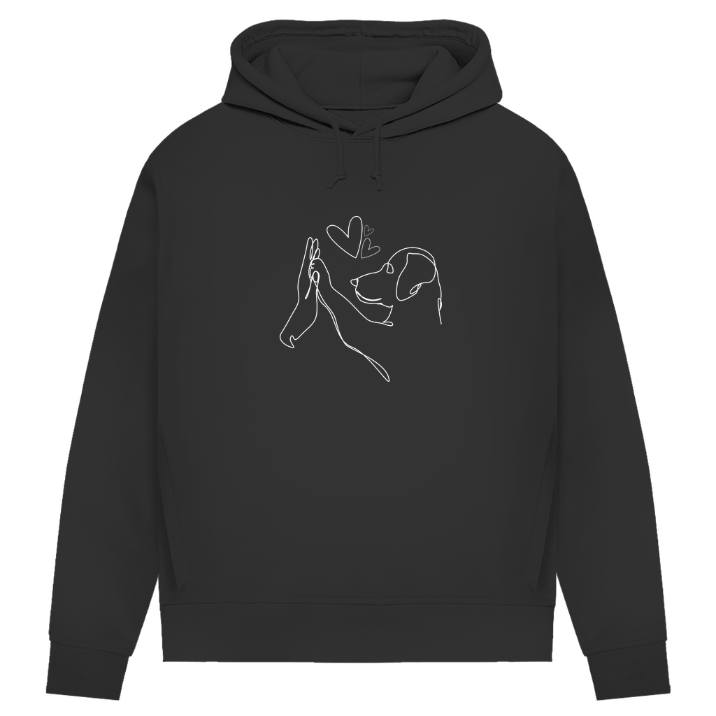 Sweat doux blanc pour amis à quatre pattes de la marque Danoir Paris, modèle FR1112, avec inscription "Véritable Amour".
