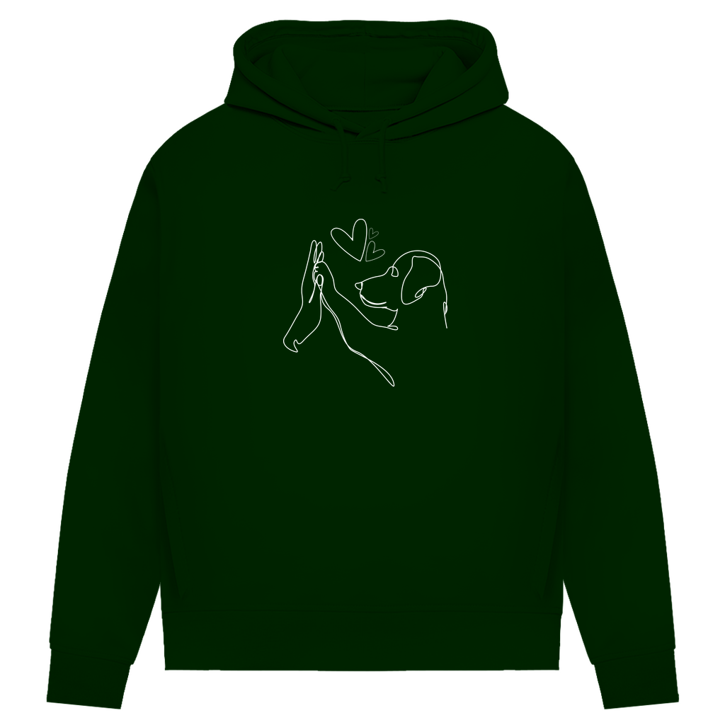Sweat doux pour amis à quatre pattes Véritable Amour de Danoir Paris, en coton blanc, taille XS, motif tendre et confortable.