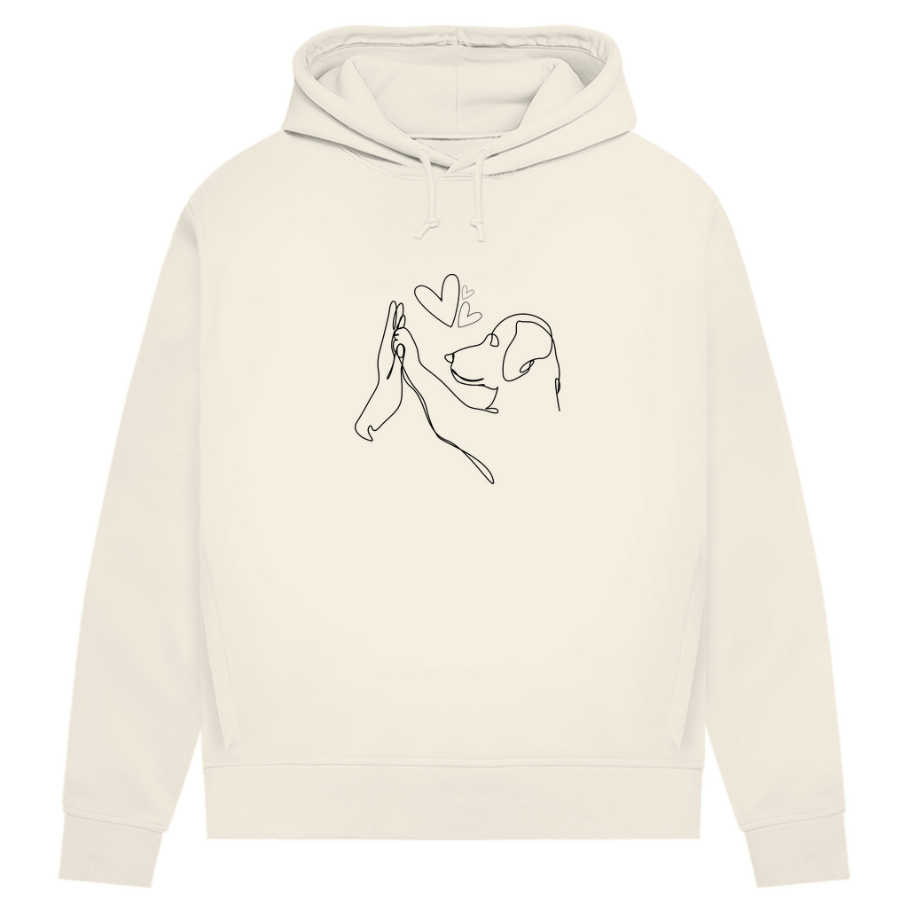 Sweat doux pour amis à quatre pattes Véritable Amour de la marque Danoir Paris, coloris blanc, en tissu confortable.