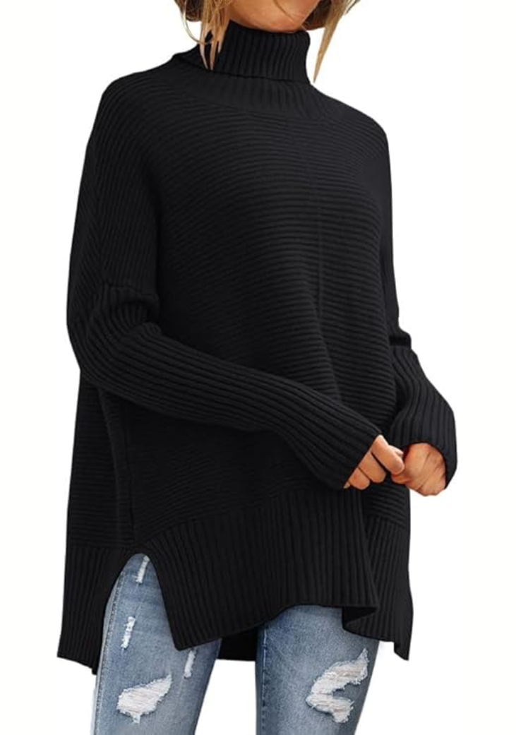 Pull roulé Danoir Paris Anna en bleu marine, confortable et automnal, idéal pour la saison froide.