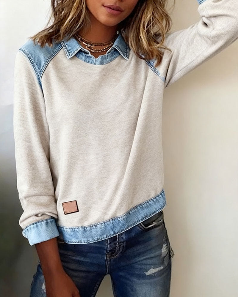 Blouse moderne brodée Lina de Danoir Paris, couleur beige, vêtement féminin avec détails brodés visibles.