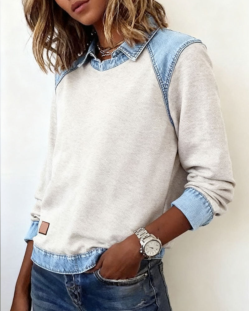 Blouse moderne brodée Lina de Danoir Paris, beige, en tissu léger, détails de broderie élégante, manche courte, style contemporain.