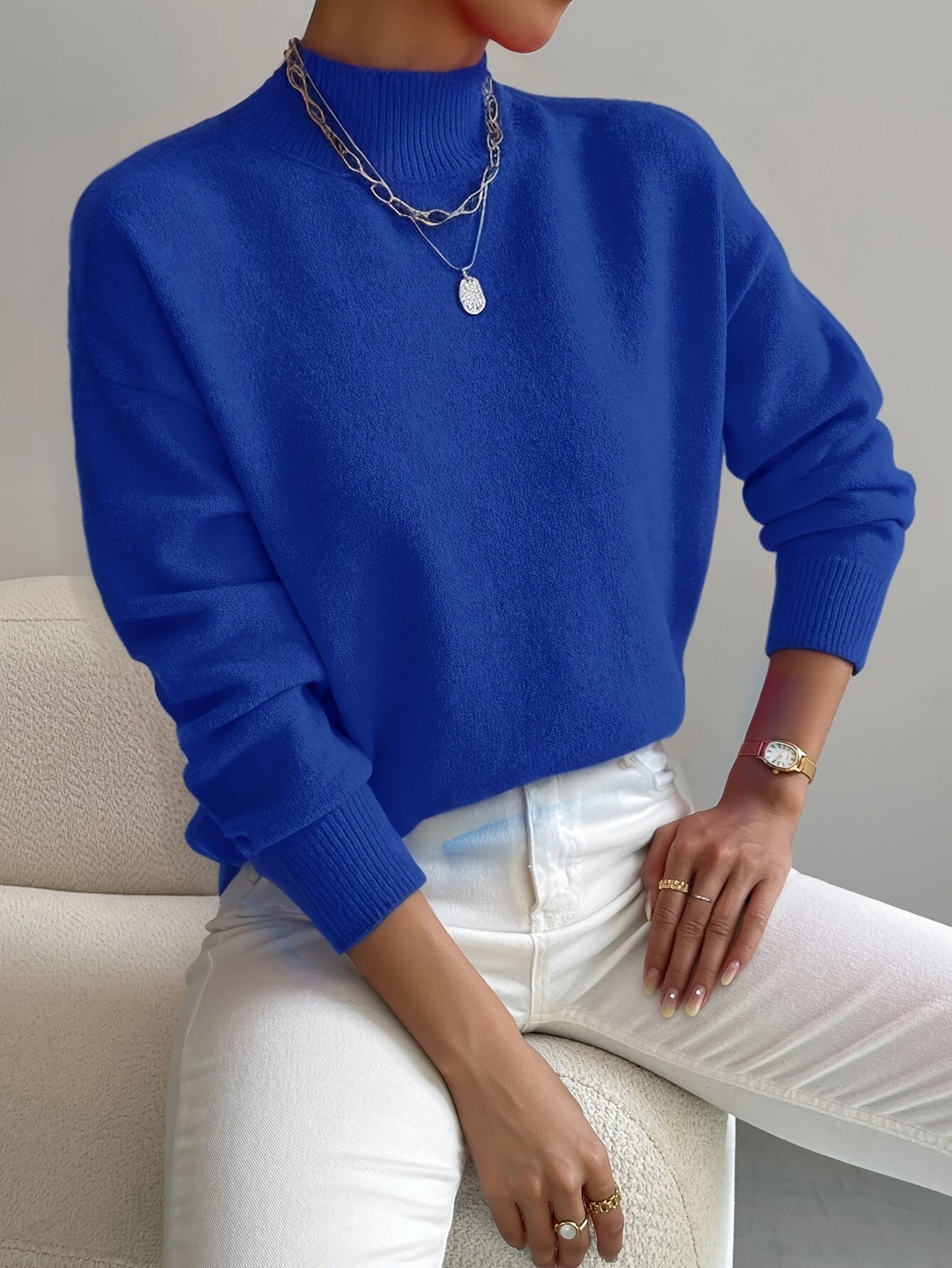 Pull rose clair Noëlle de Danoir Paris, chic et doux, avec un design élégant et confortable.