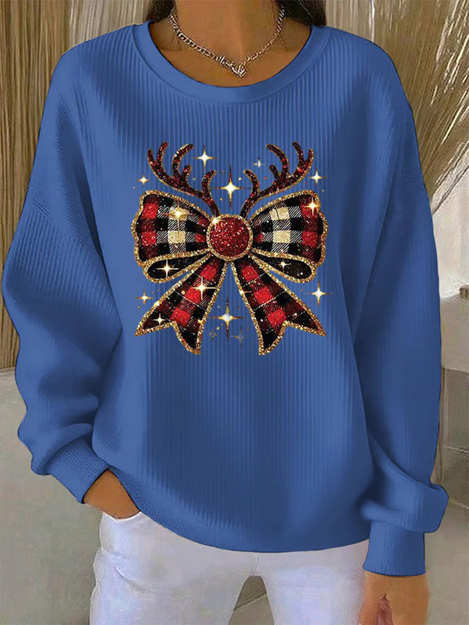 Pull festif rouge Danoir Paris Elin, élégant, avec détails sophistiqués, idéal pour les occasions spéciales.