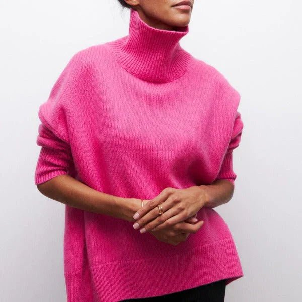 Pull-over oversize Danoir Paris Aria en bleu clair, confortable et décontracté, pour un style casual et élégant.