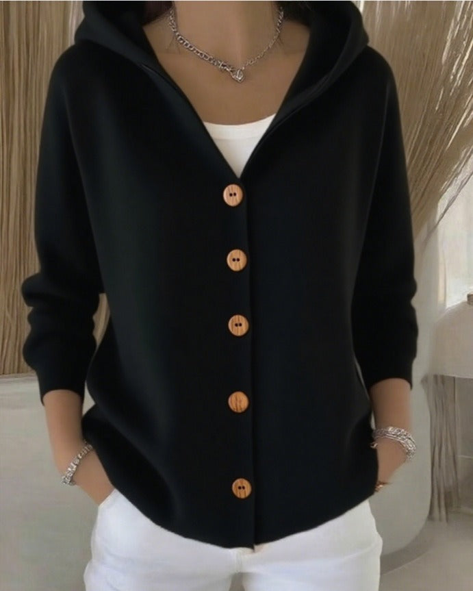 Cardigan doux et confortable Claire de Danoir Paris en rose, style élégant et tissu moelleux pour un look cosy.