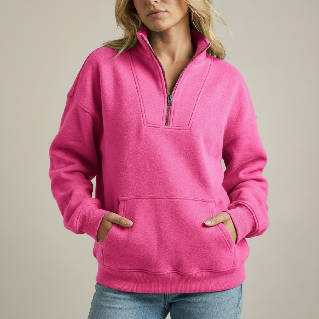 Pull douillet chic Talbot de Danoir Paris en tissu sarcelle, doux et élégant, pour un style confortable et sophistiqué.