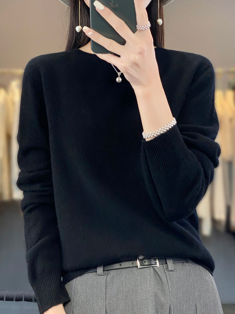 Pull chaud en cachemire Anette de Danoir Paris, turquoise, vue de face, taille 2XS, douceur et élégance.