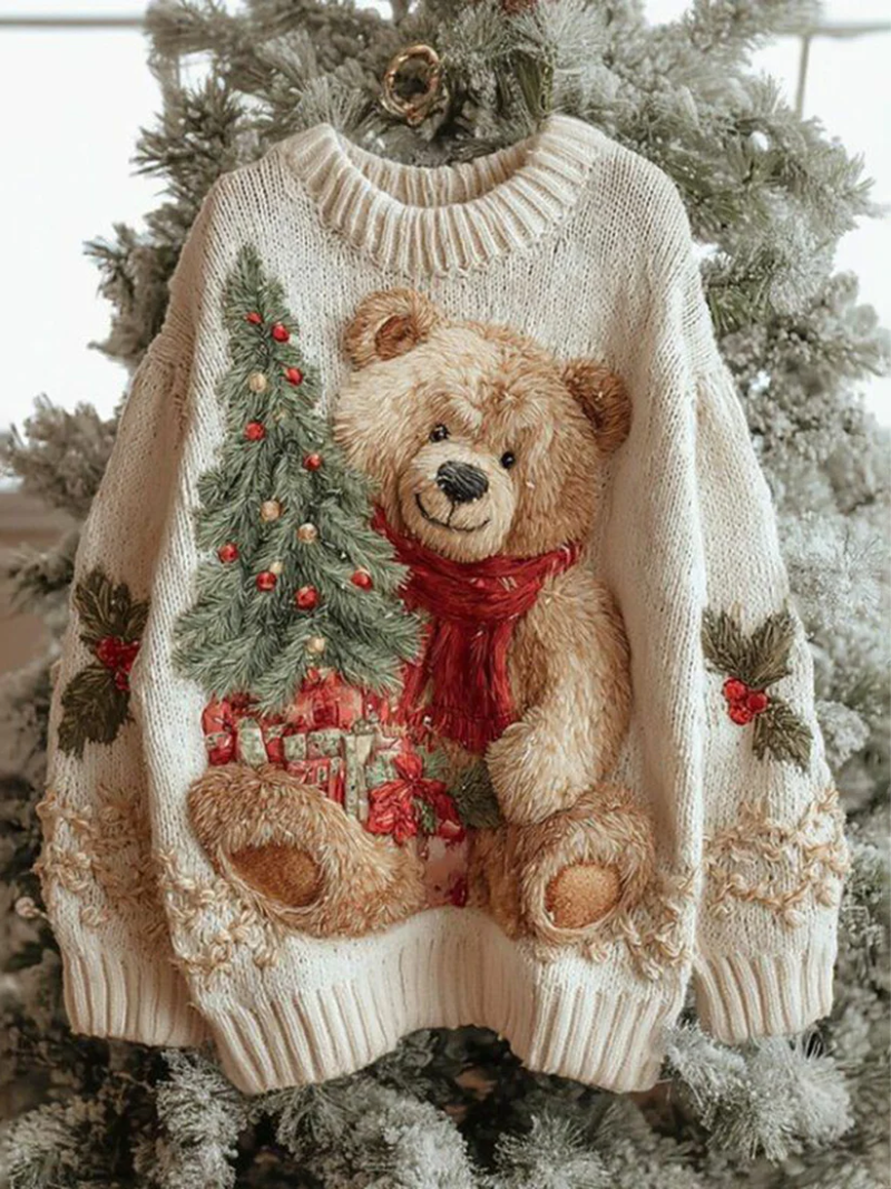 Pull hivernal festif Elly de Danoir Paris, multicolore, en taille XS, avec motif festif et chaud, idéal pour l'hiver.