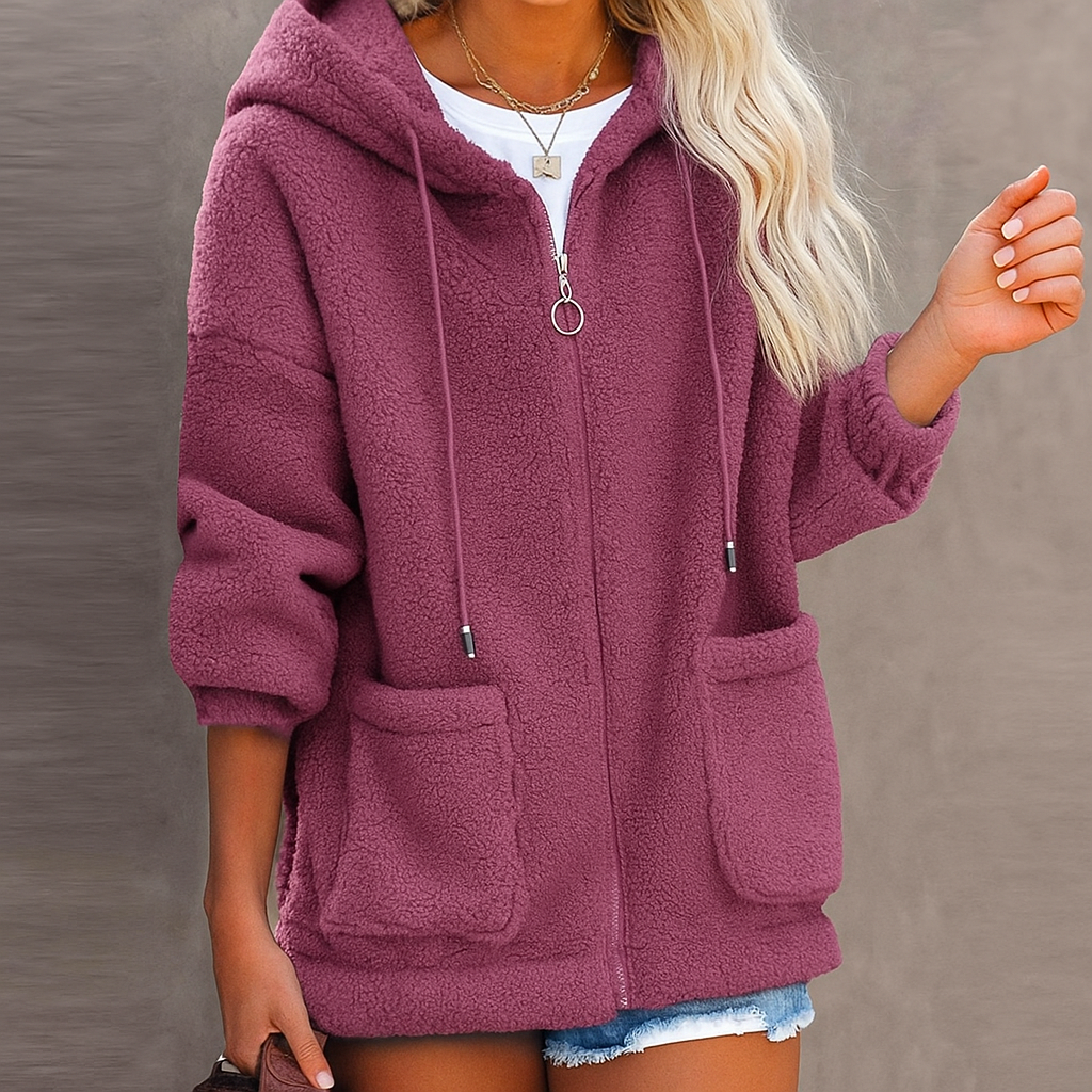 Veste Fleece élégante Nordberg de Danoir Paris en noir, vêtement chaud et tendance pour homme.