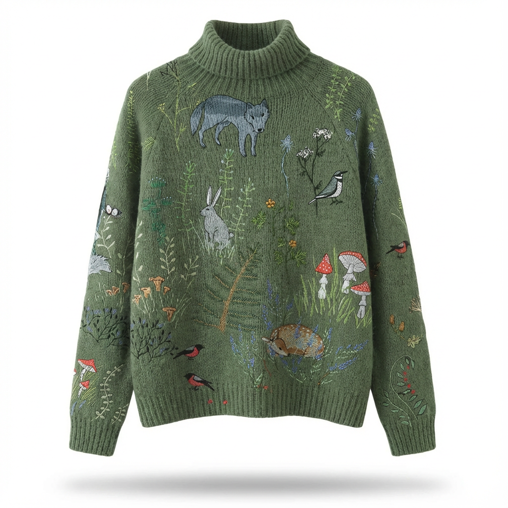 Pull décontracté Donna de Danoir Paris en vert doux, tissu confortable et style casual, visible sur cette image.