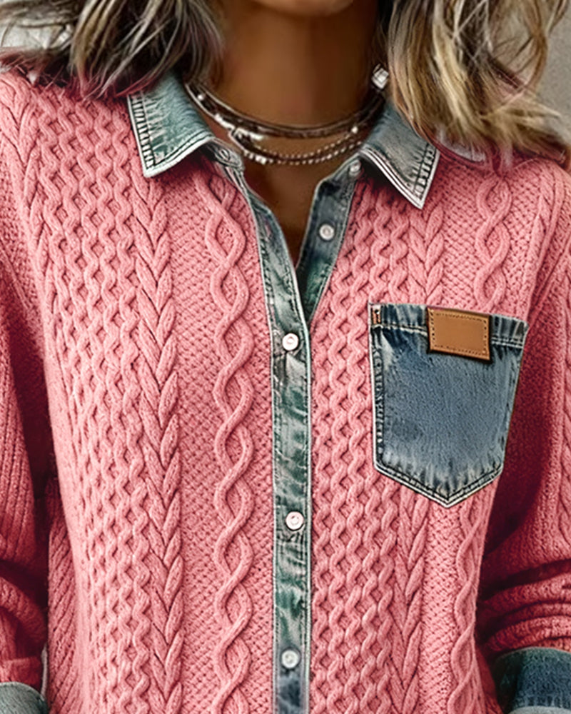 Chemise douce Élise de Danoir Paris, vêtement élégant bleu pour femmes, visible sur l'image.