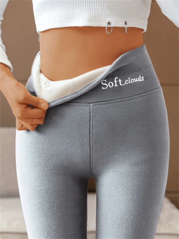 Pantalon d'hiver élégant Danoir Paris LaLune en gris foncé, coupe s, tissu chaud et confortable, style chic et moderne.