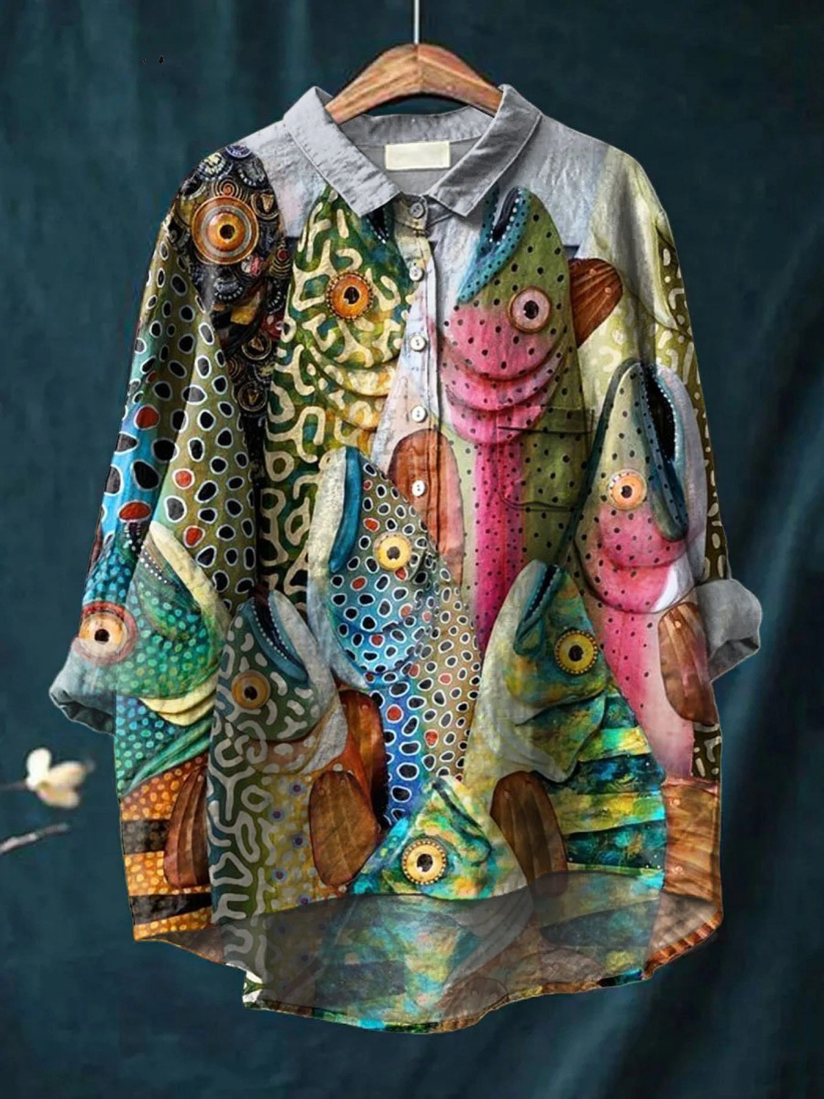 Chemise décontractée élégante Esme de Danoir Paris, multicolore, tissu léger, style moderne et sophistiqué.