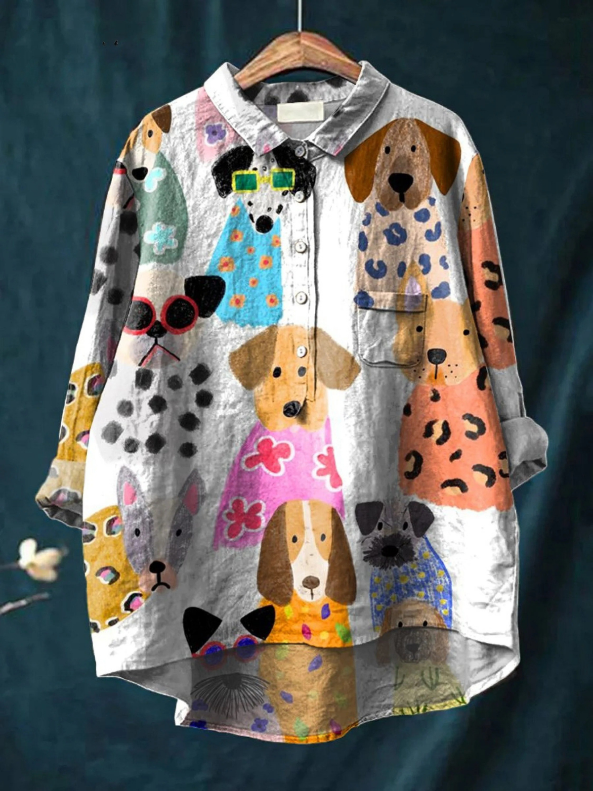 Chemise décontractée légère Lucy de Danoir Paris, multicolore, coupe confortable, idéale pour un style casual.