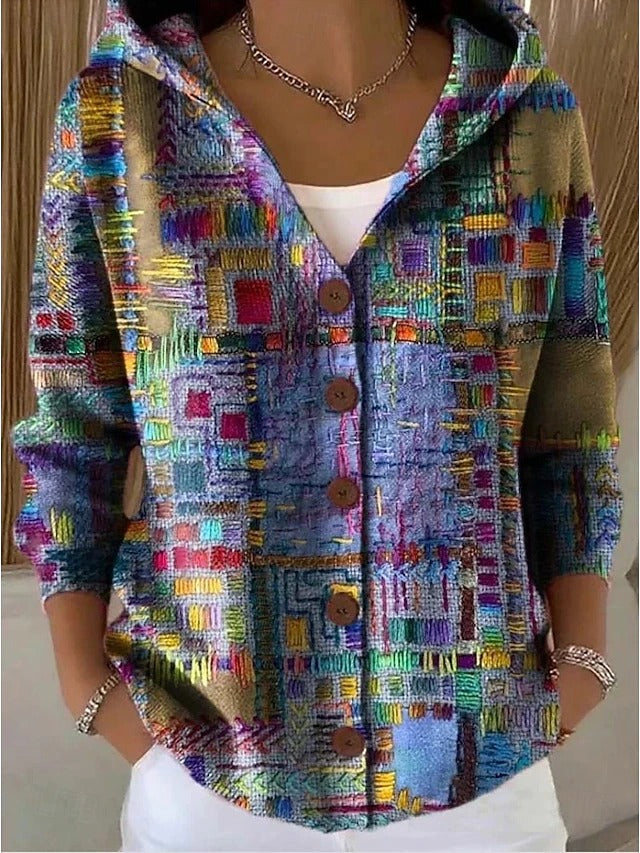 Cardigan douillet élégant Cassidy Danoir Paris violet, coupe confortable et style sophistiqué pour femme.