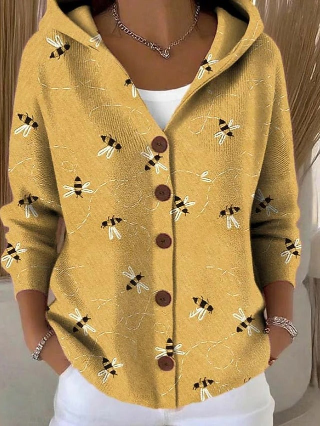 Cardigan douillet élégant Cassidy de Danoir Paris en violet, style chic et confort idéal pour l'hiver.
