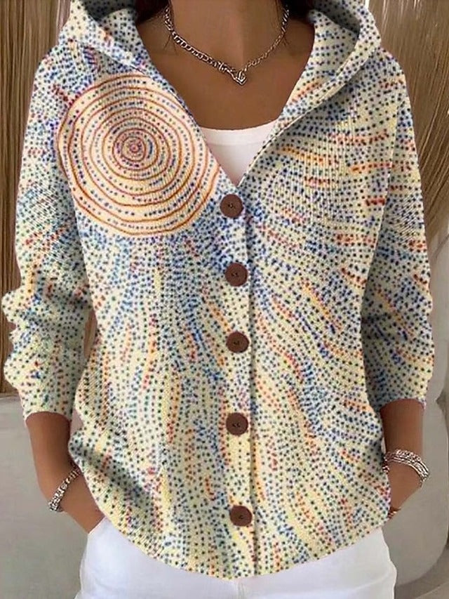 Cardigan douillet violet Cassidy de Danoir Paris, style élégant et confortable, pour femme, porté sur un mannequin.