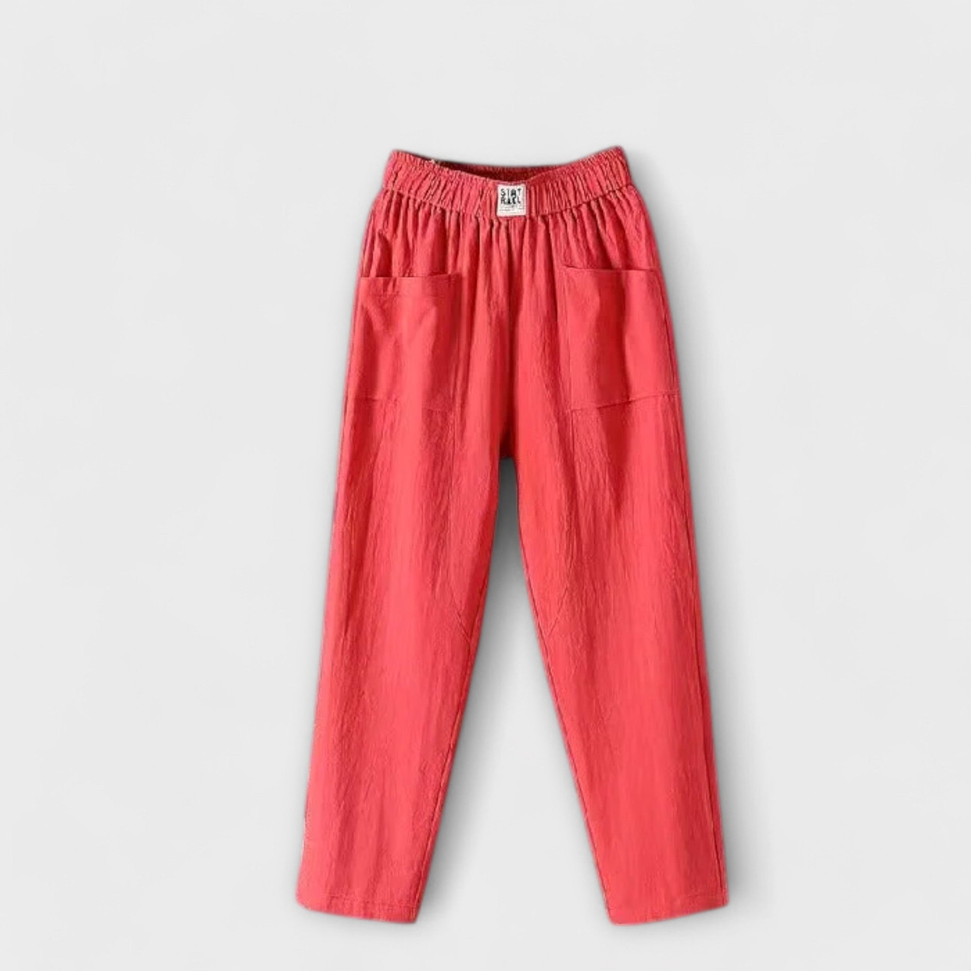 Pantalons chic d'été Maya de Danoir Paris en vert, style élégant, tissu léger, taille S, parfait pour la saison estivale.