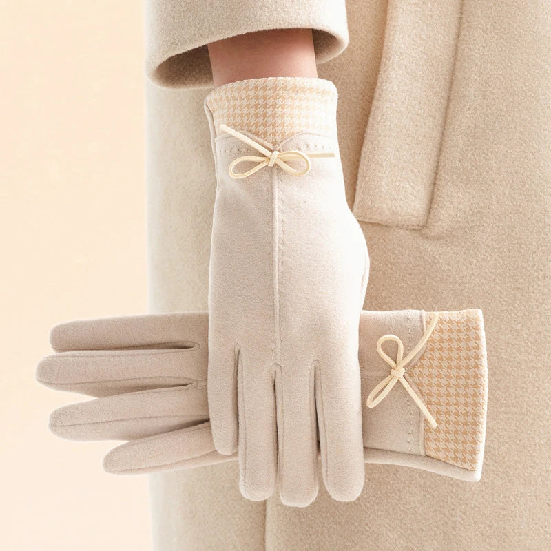 Gants en cachemire marron Emily de Danoir Paris, élégants et doux, pour femmes, avec finition raffinée.