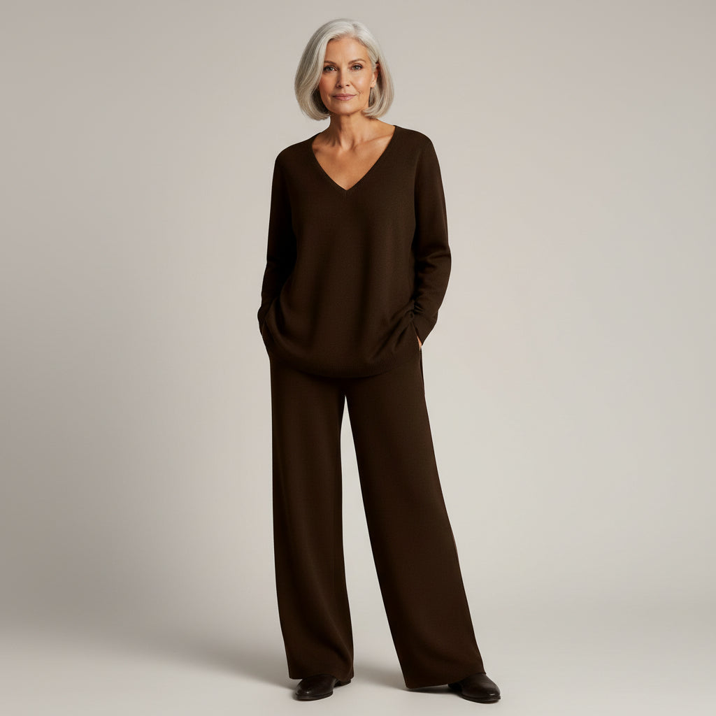 Ensemble décontracté noir Danoir Paris Anny FR1524, vêtement confortable pour un style casual et chic.