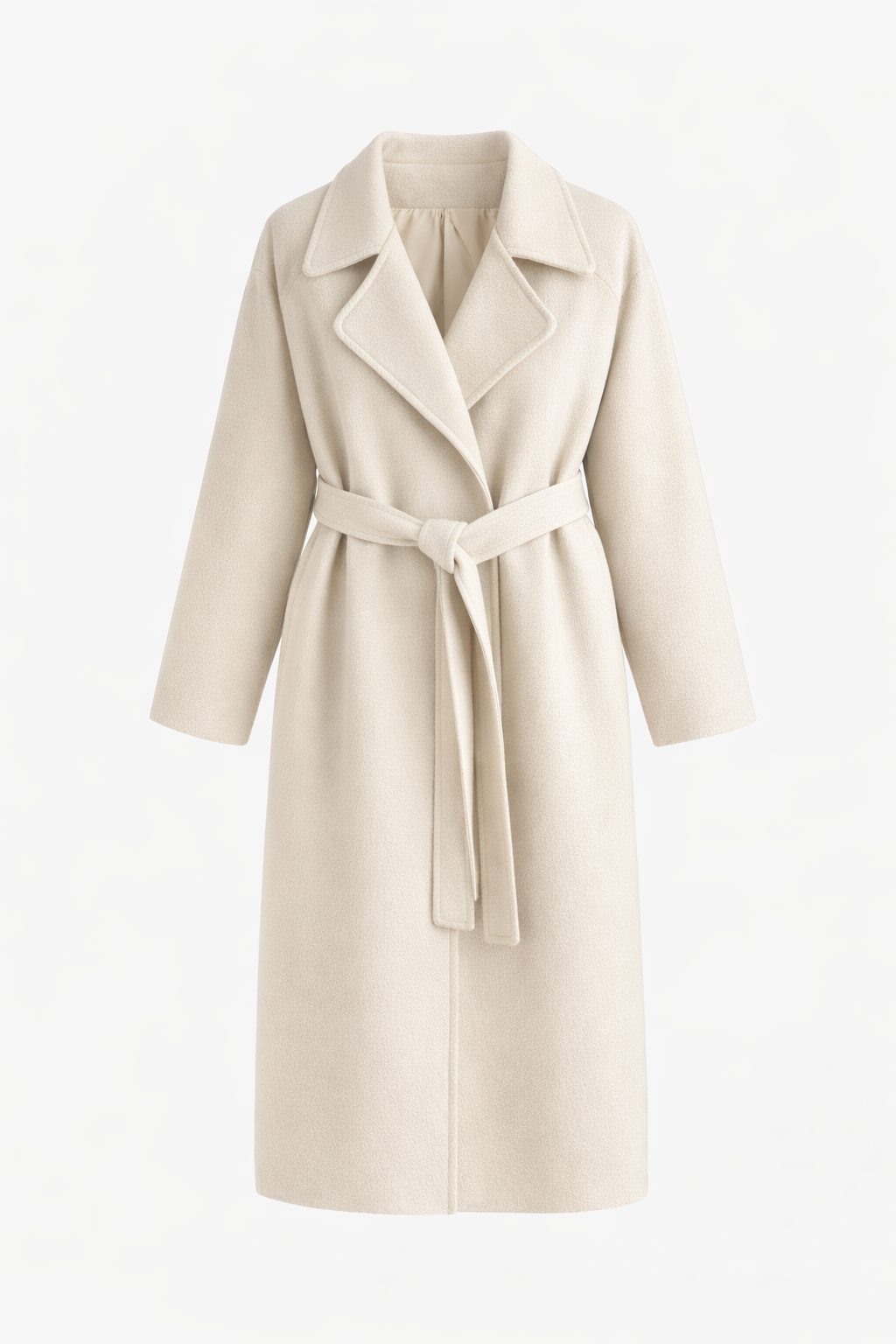 Manteau intemporel élégant Danoir Paris Mimmi en marron, coupe classique et détails sophistiqués, vue de face.