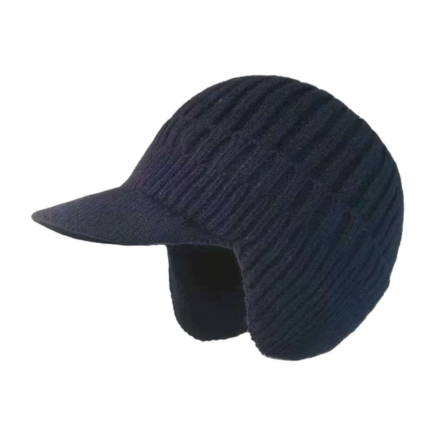 Bonnet hivernal blanc Danoir Paris FR1569 Bhem, confortable et chaud, en laine douce, porté sur une mannequin.