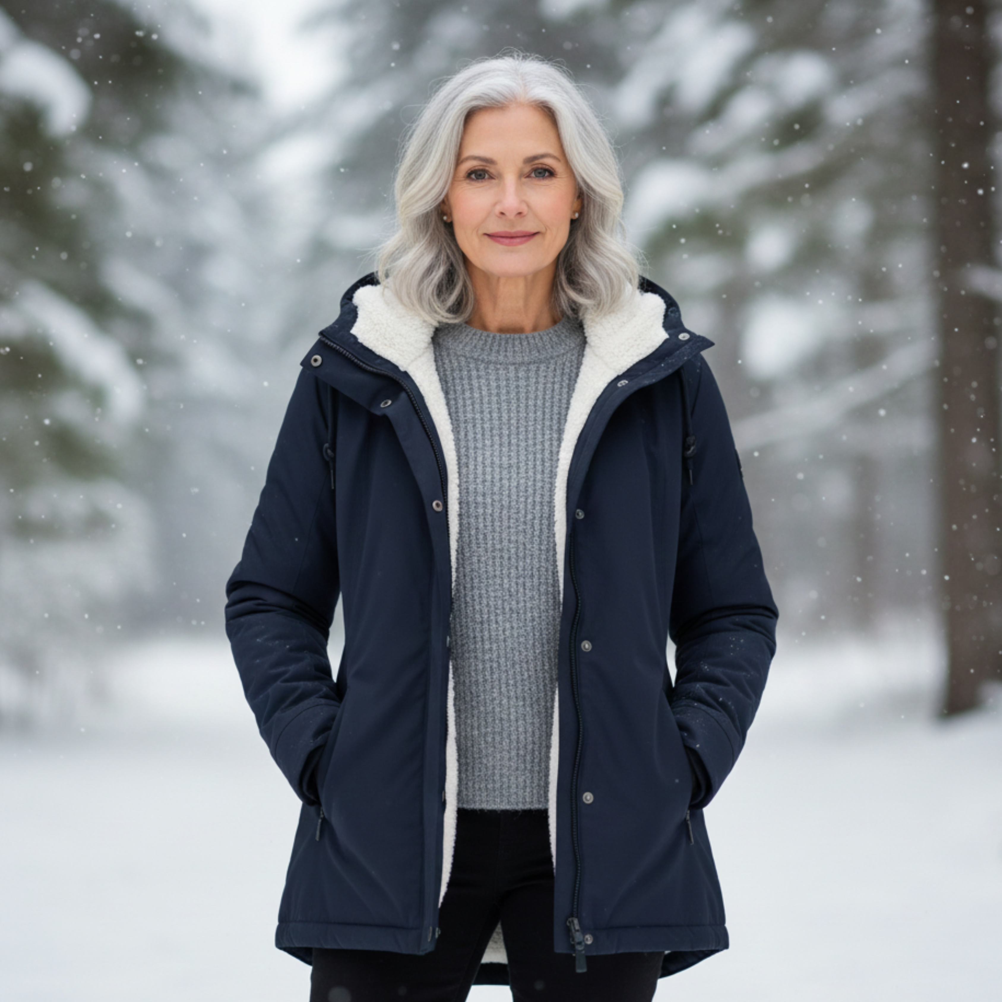Veste élégante Hivernale Adeline de Danoir Paris, coloris gris, taille XS, détails sophistiqués, idéale pour l'hiver.