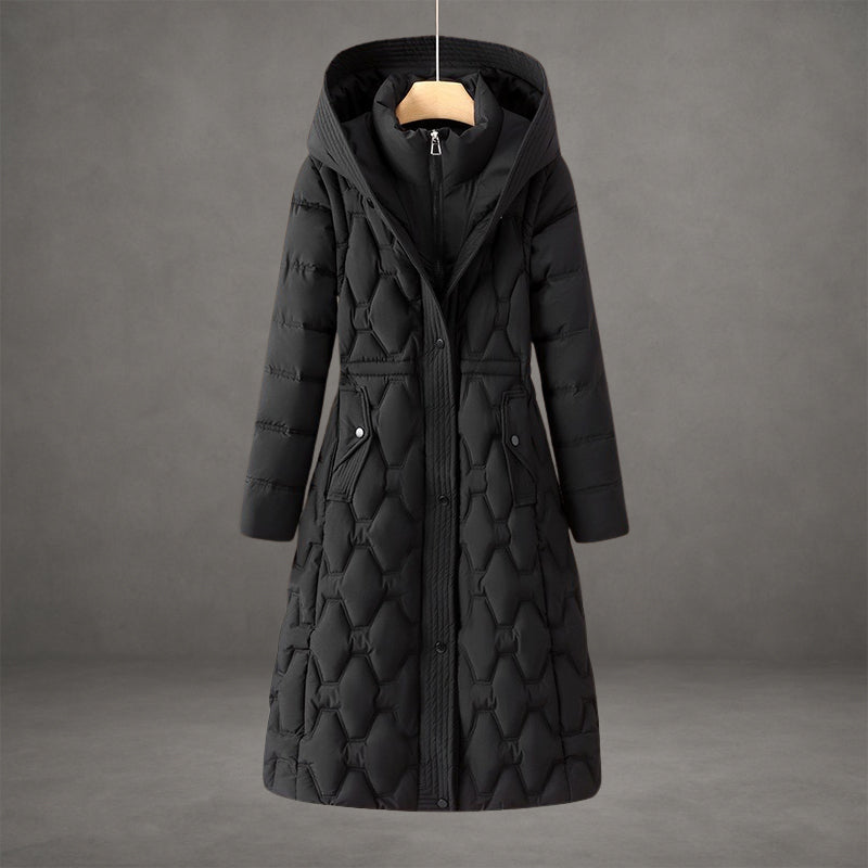 Manteau long imperméable rouge Danoir Paris Lumière FR1602, coupe élégante et protection contre la pluie.