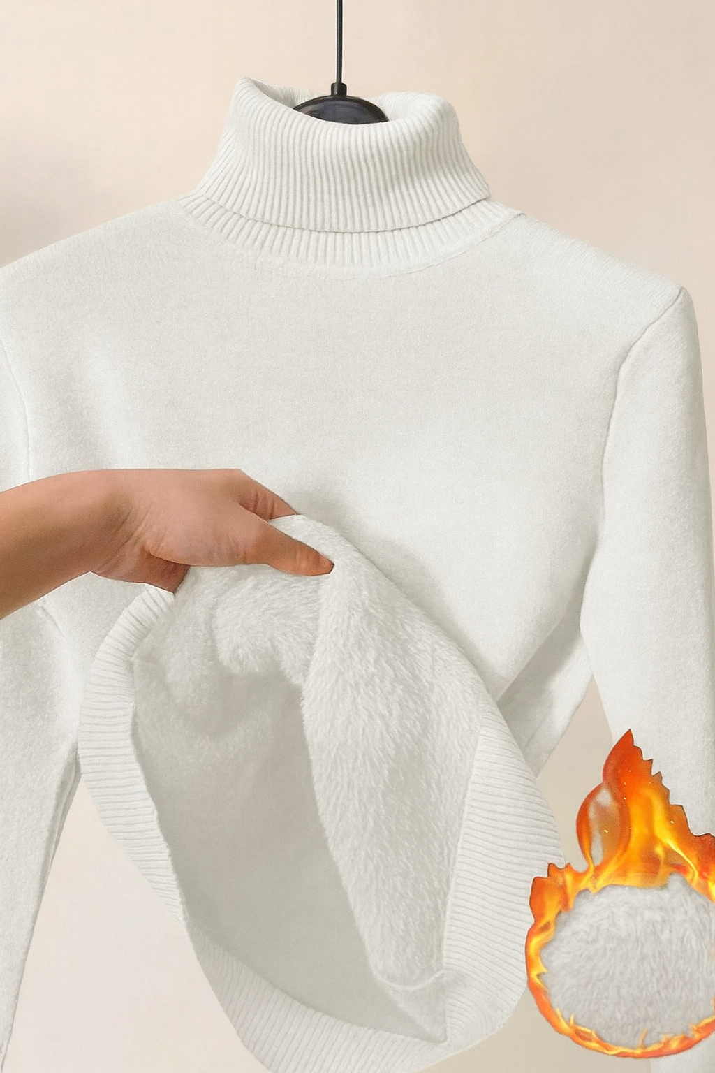 Pull Sophie Danoir Paris en caramel, élégant, doublé, coupe ajustée, avec col rond et manches longues.