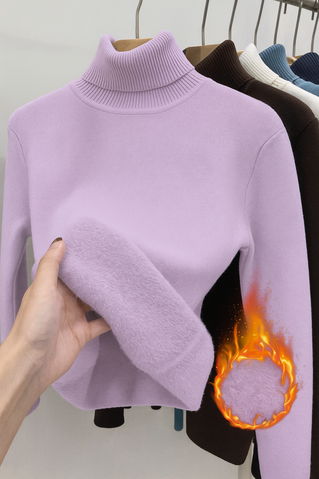 Pull doublé Sophie Danoir Paris en caramel, élégant et confortable, avec finition soignée et style sophistiqué.