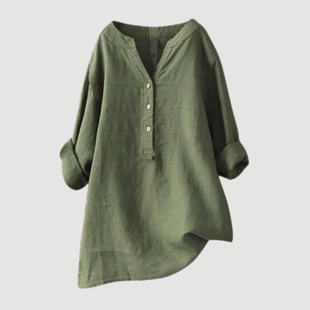 Chemise aérée et confortable Marjorie de Danoir Paris, tissu léger, coupe décontractée, idéale pour le quotidien.