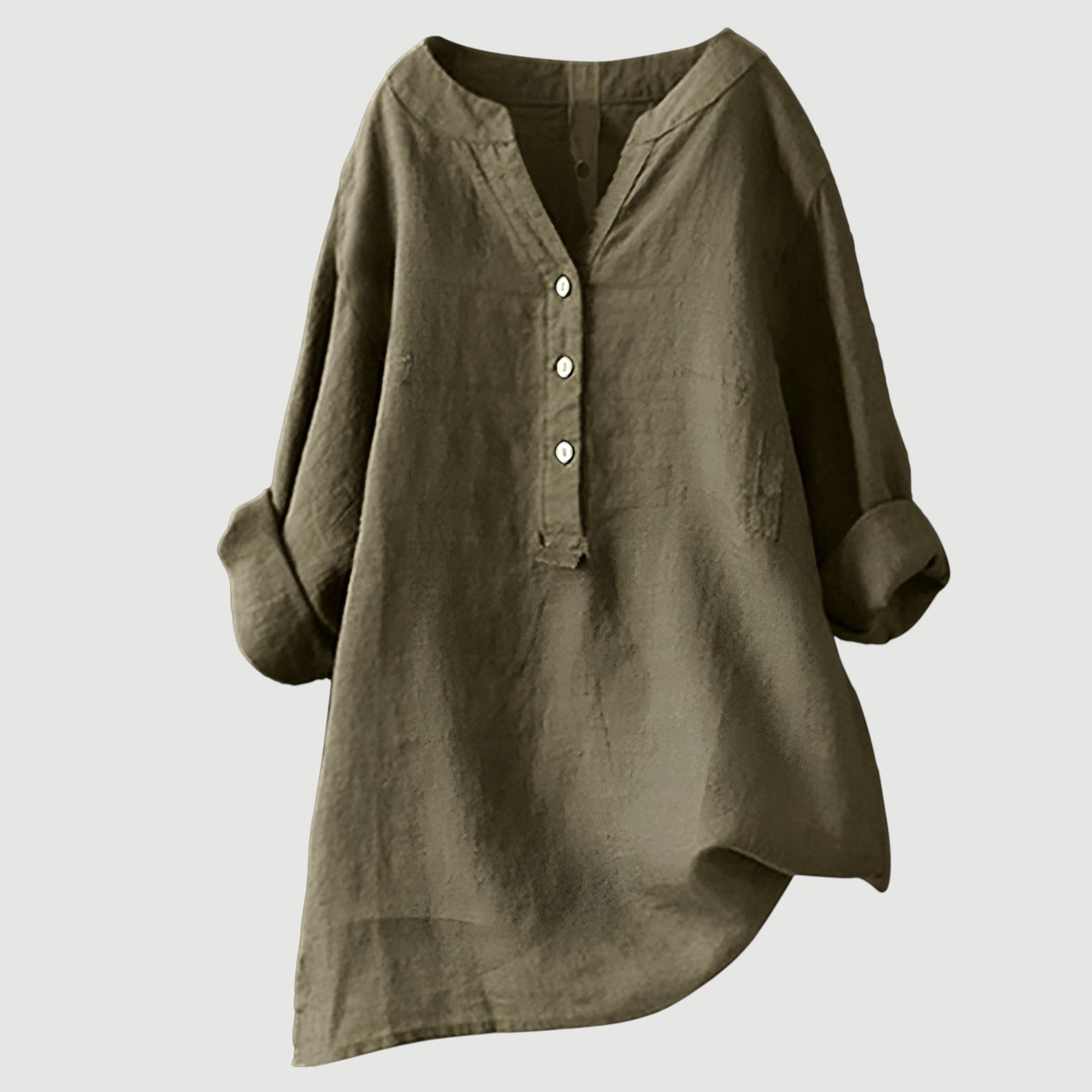 Chemise aérée et confortable Marjorie de Danoir Paris, tissu léger et style décontracté, vue de face.