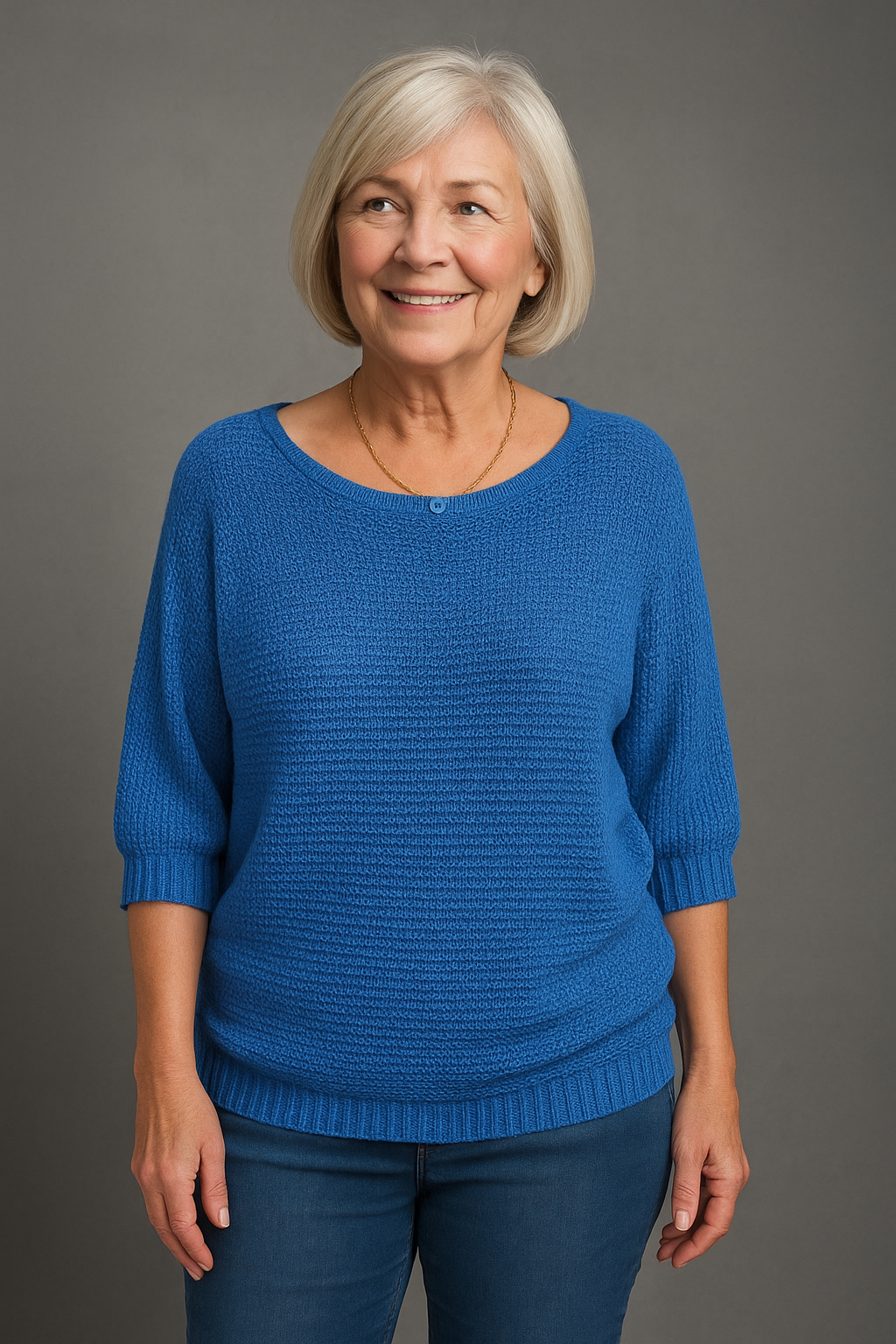 Pull confortable et élégant Linda de Danoir Paris en beige, taille S, modèle FR782, douceur et style raffinés.