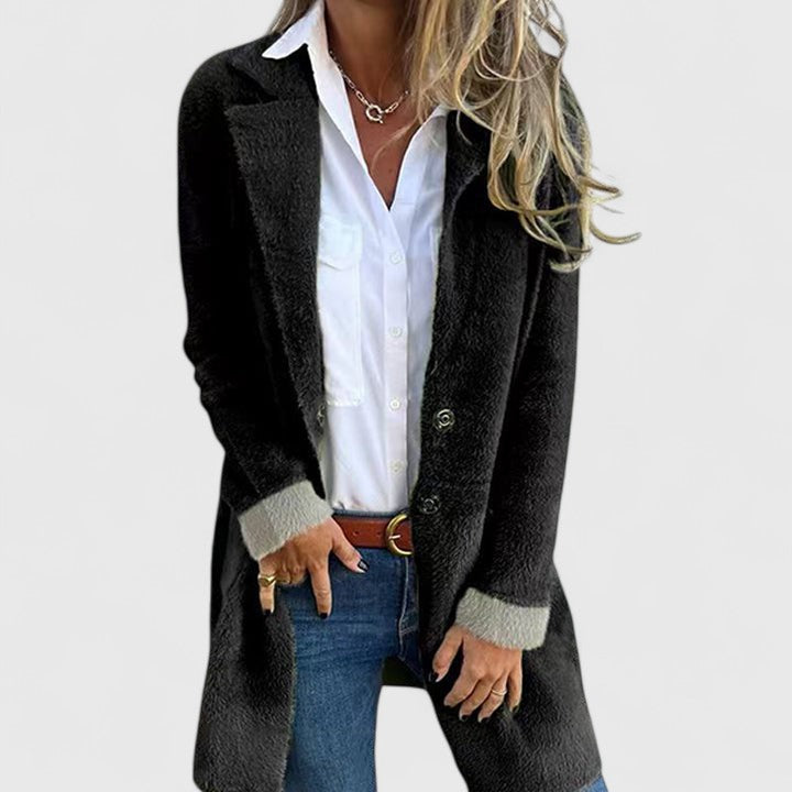 Manteau chic et chaud Sofie FR895 de Danoir Paris en vert, taille XL, élégant avec doublure douillette.