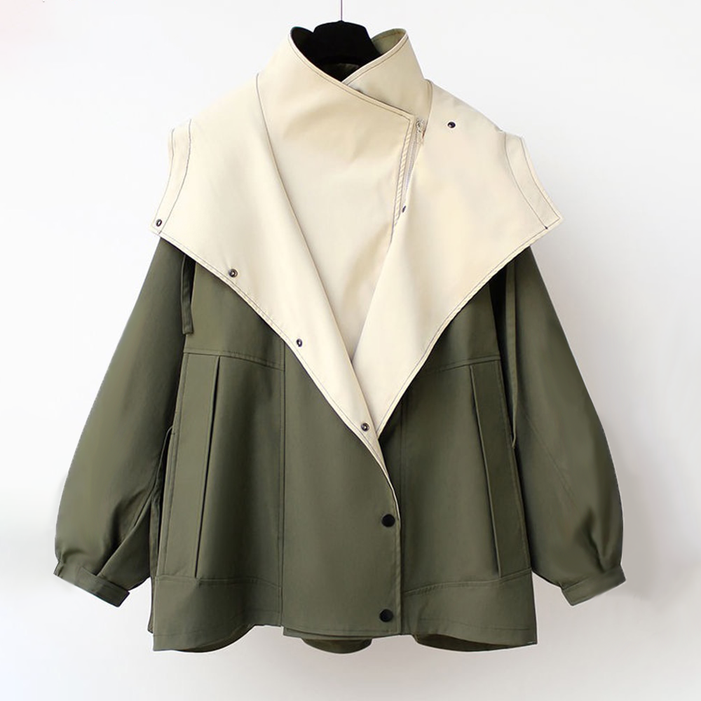 Veste élégante anti-pluie blanche Danoir Paris FR907, tissu imperméable, coupe moderne, adaptée pour la pluie.