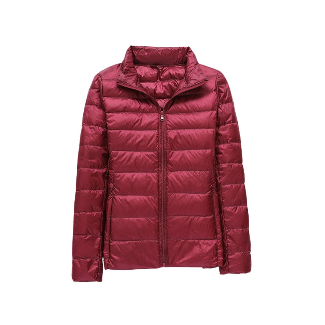 Veste ultra légère élégante Elin de Danoir Paris en rose, coupe moderne et finition raffinée, idéale pour un style chic.