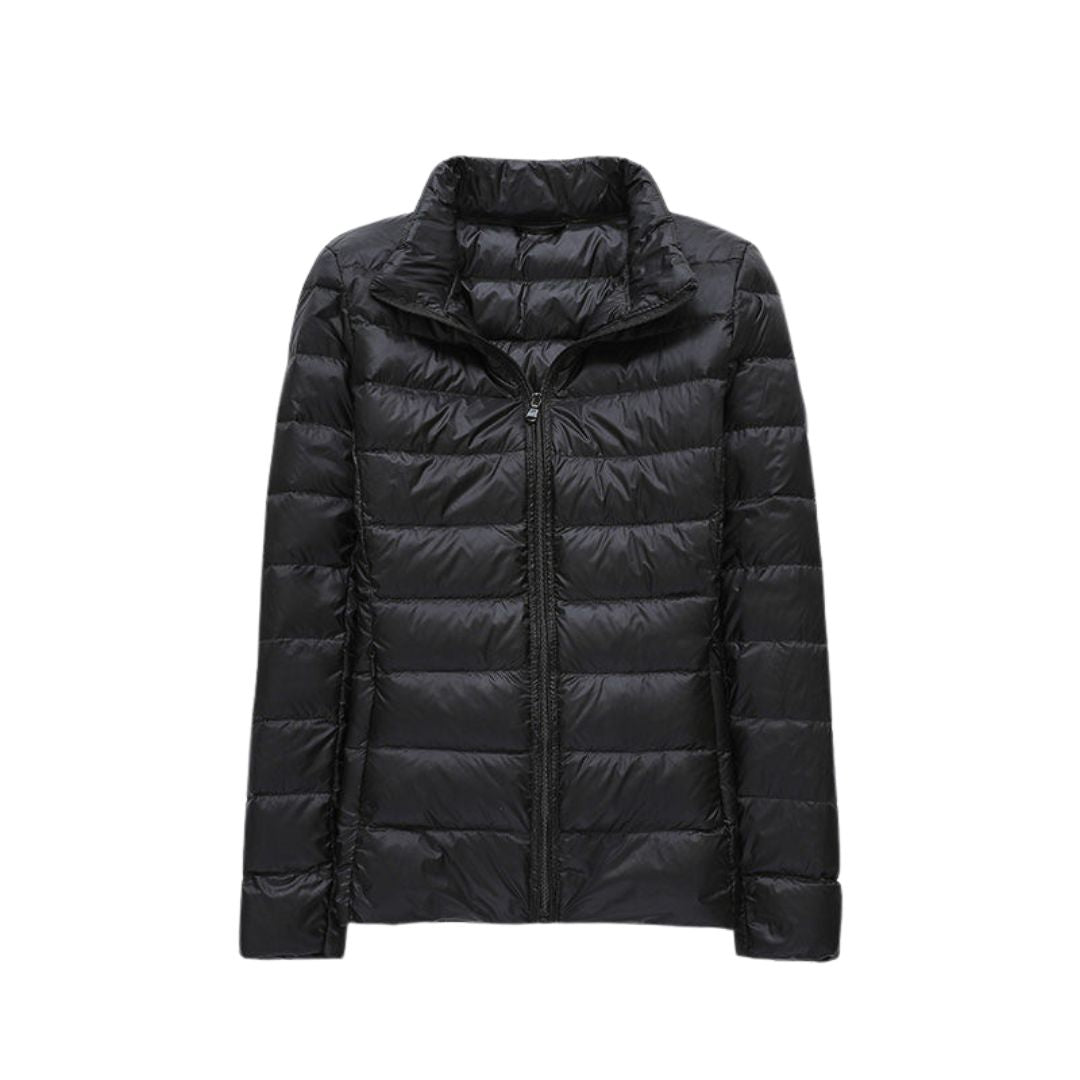 Veste ultra légère élégante Elin de Danoir Paris en rose, style sophistiqué et design moderne pour femmes.