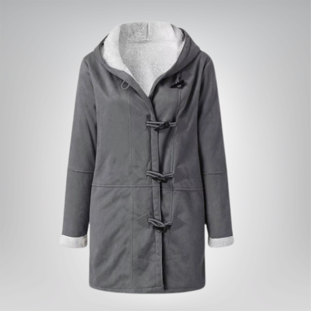 Veste élégante en fleece verte Maria de Danoir Paris, coupe ajustée, détails modernes, idéale pour un style chic et confortable.