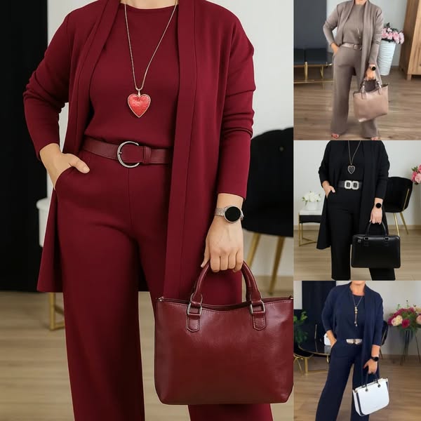 Ensemble élégant et confortable Brumello FR943 de Danoir Paris, noir, taille XS, avec détails sophistiqués.