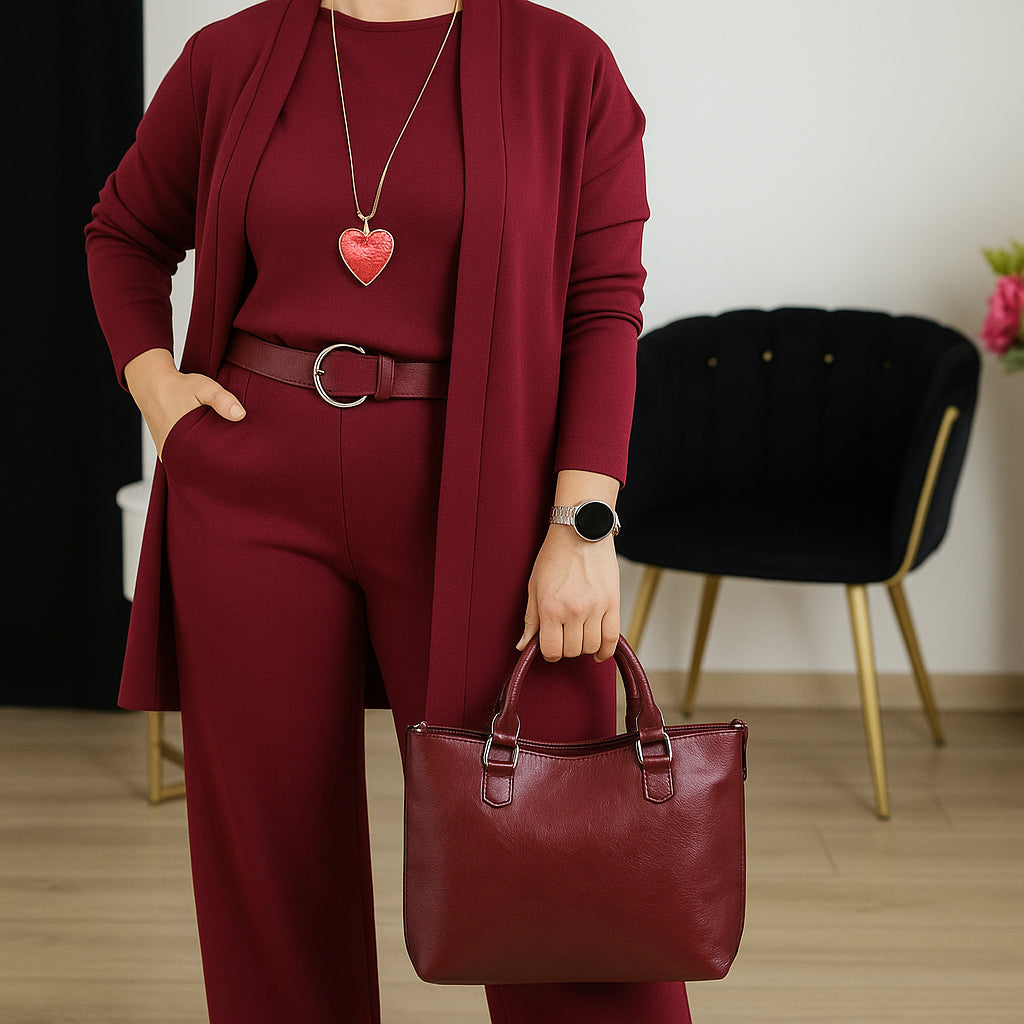 Ensemble élégant et confortable Brumello FR943 de Danoir Paris, noir, taille XS, avec détails raffinés et tissu doux.