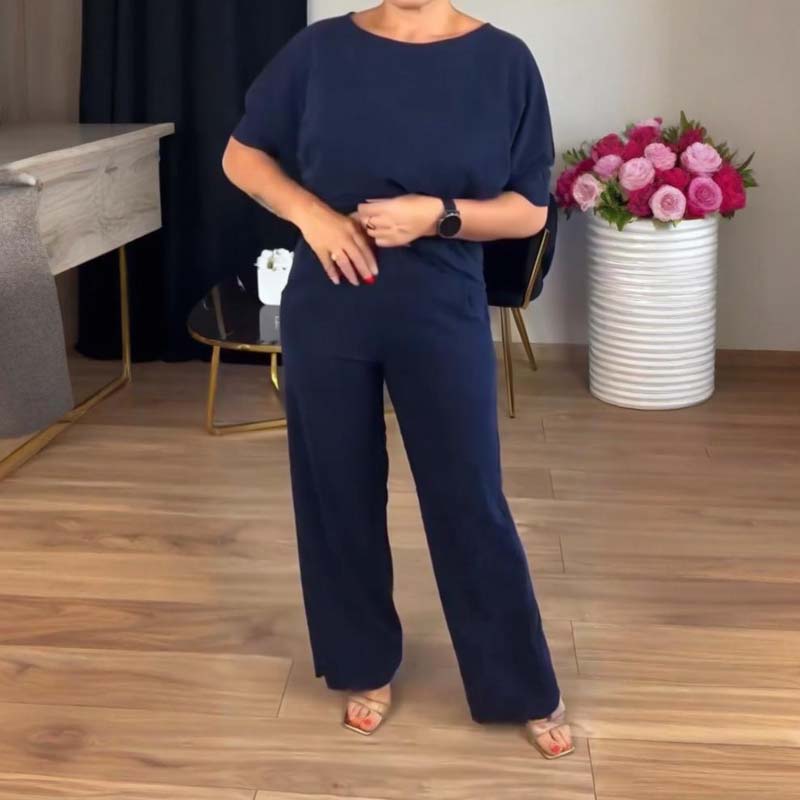 Ensemble élégant et confortable Brumello FR943 de Danoir Paris, noir, taille XS, vue détaillée du vêtement.
