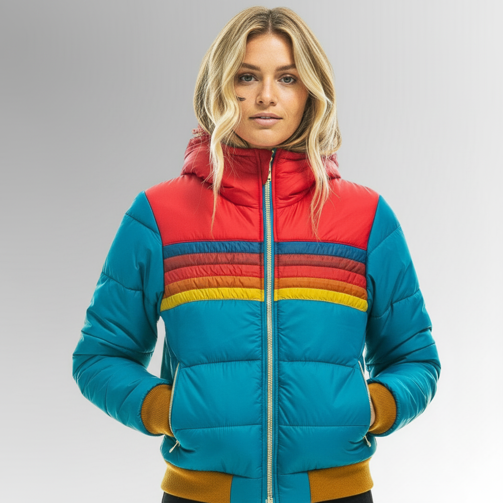 Veste thermique élégante Becker Danoir Paris en bleu marine, coupe ajustée, idéale pour l'hiver, taille XS.