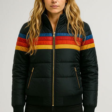Veste thermo élégante Danoir Paris FR962 en bleu marine, coupe ajustée et moderne, idéale pour rester chaud en hiver.