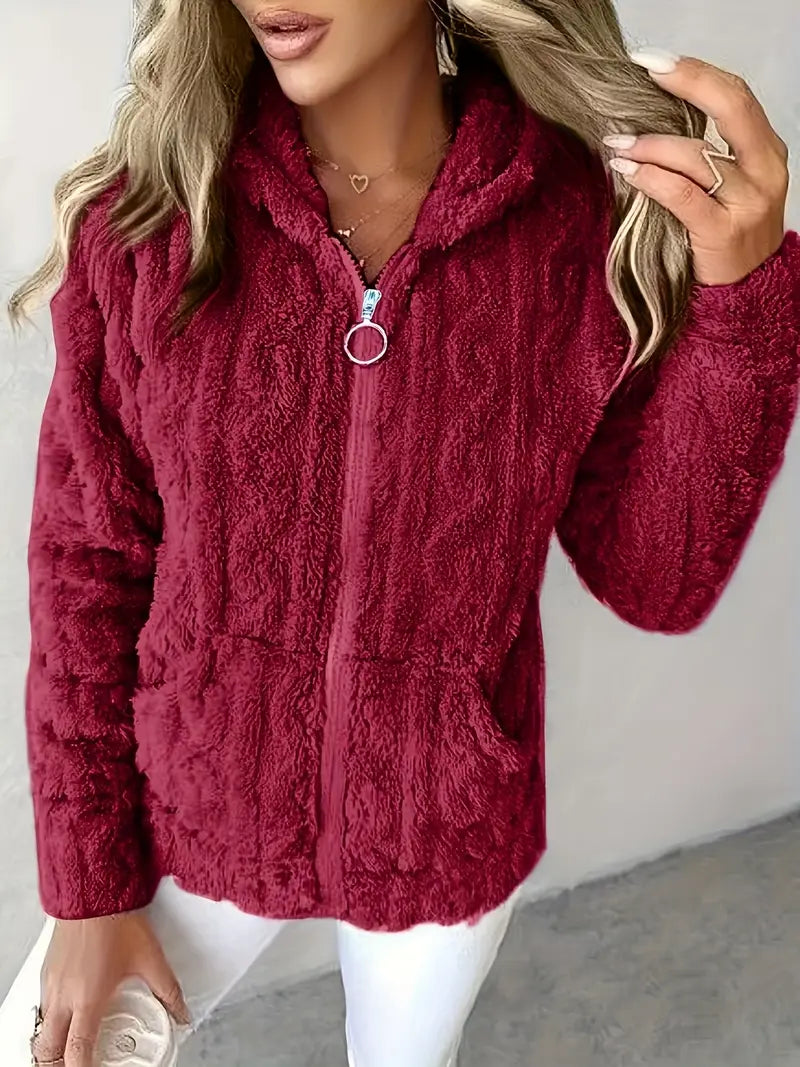 Sweat doux et moderne Ganka FR964 de Danoir Paris en violet, style confortable et tendance, porté en image.