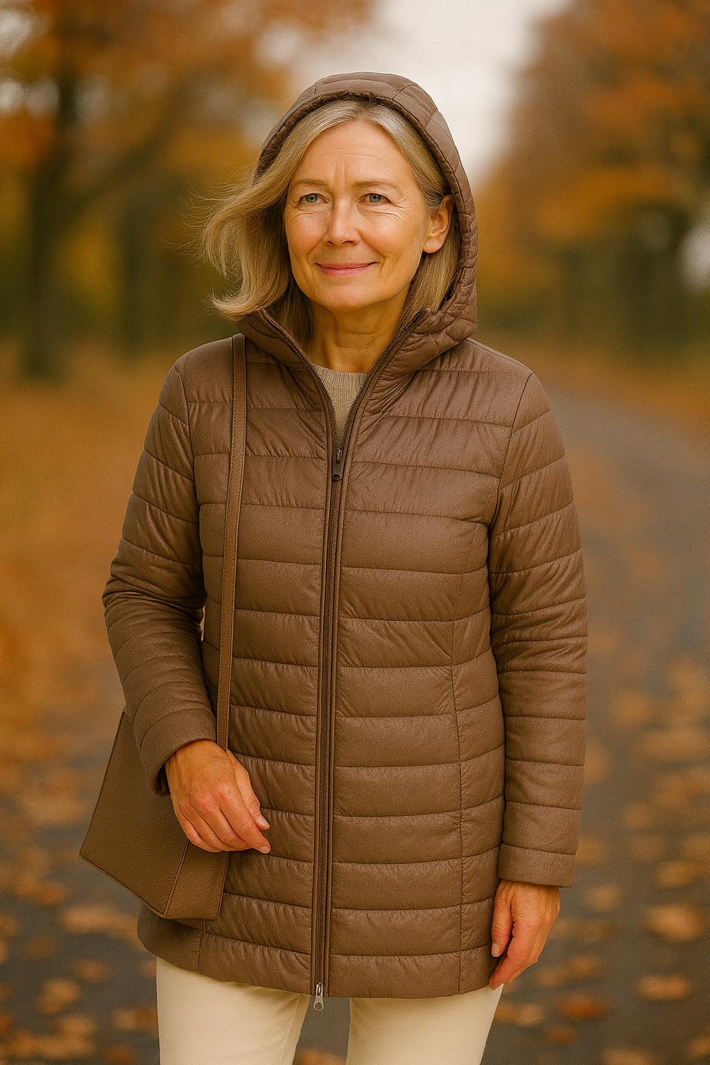 Veste ultra légère Aurora de Danoir Paris en bleu, élégante et fine, conçue pour un style sophistiqué et léger.