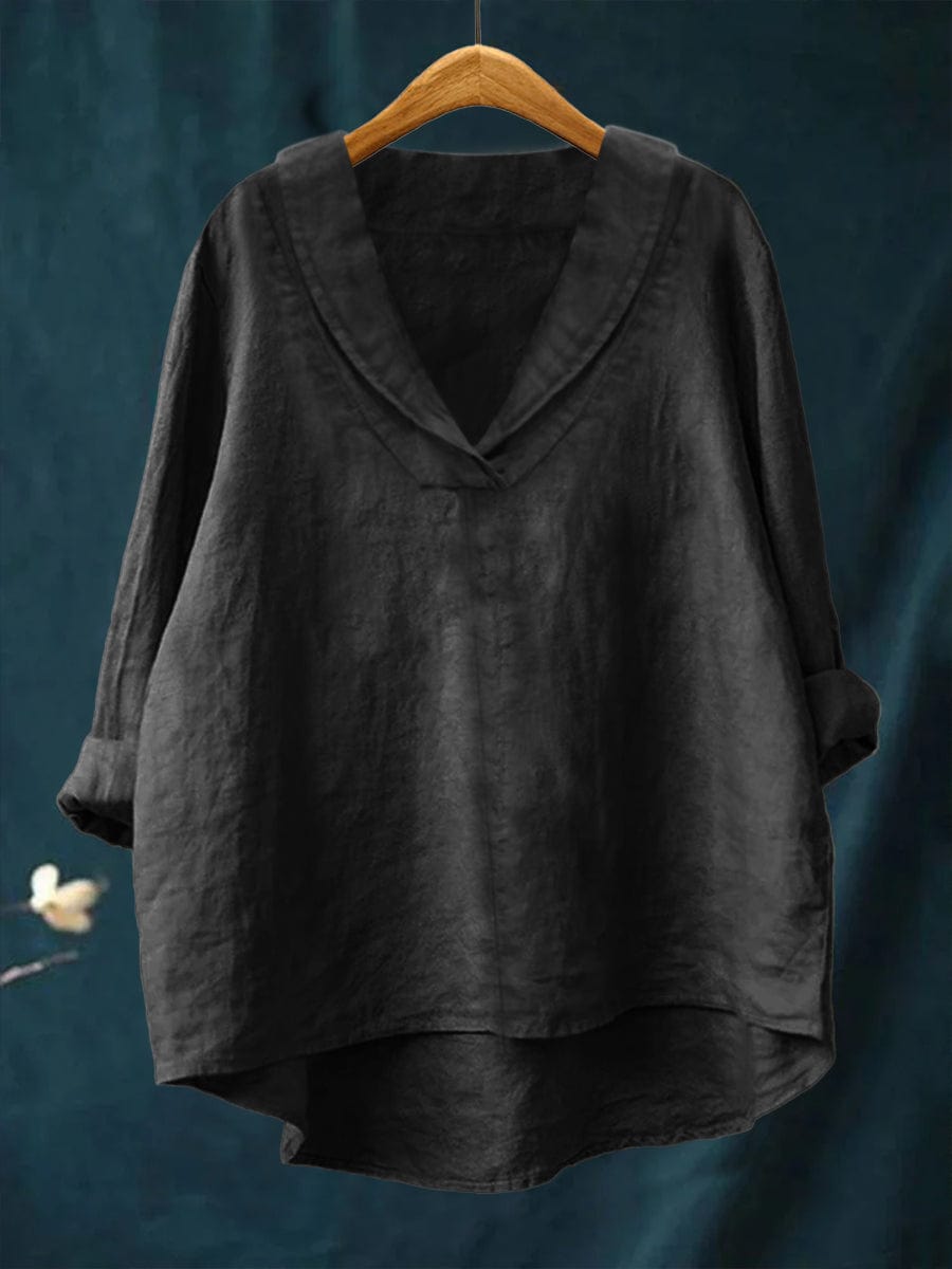 Chemise d'été en lin jaune Samantha de Danoir Paris, style élégant et léger pour la saison chaude.