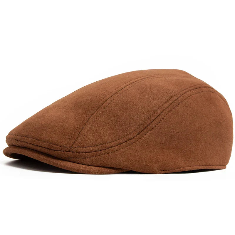 Chapeau Bloom™ Klassiek en suède gris de Danoir Paris, style classique avec une finition élégante et une visière.